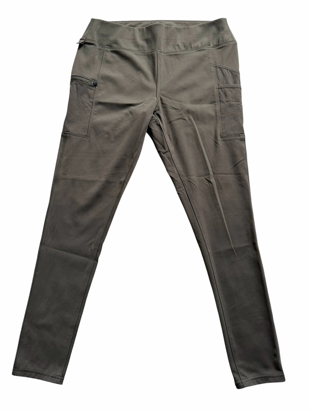 Carhartt Force Midweight Utility Leggings Womens Large Olive Green Fitted